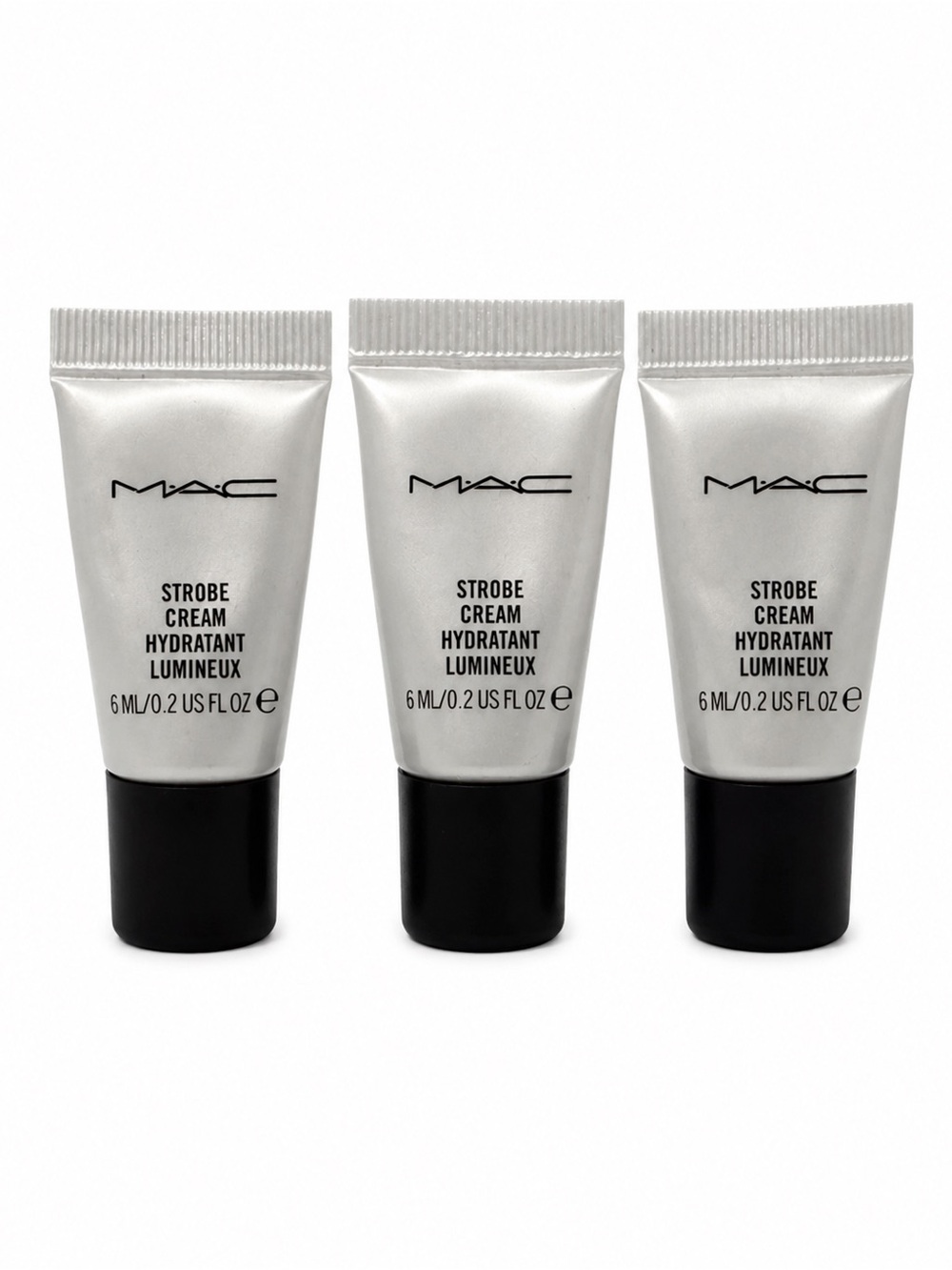 NEW MAC Strobe Cream Lot of 3 Deluxe Mini Sample Tubes
